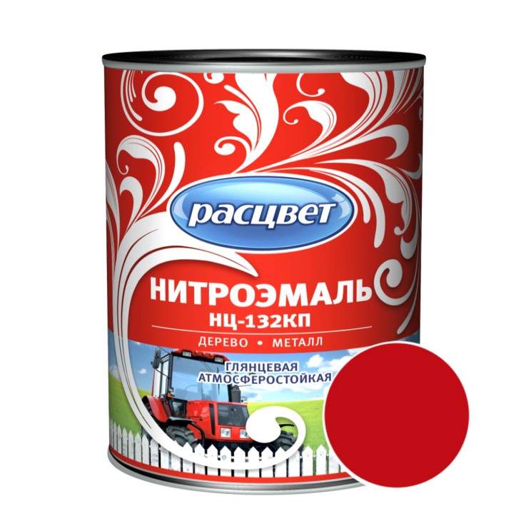Заказать он-лайн Эмаль НЦ-132 красная 0,7кг Эмпилс в интернет-магазине Строительный дом на Приморской 27 в Хабаровске с доставкой.