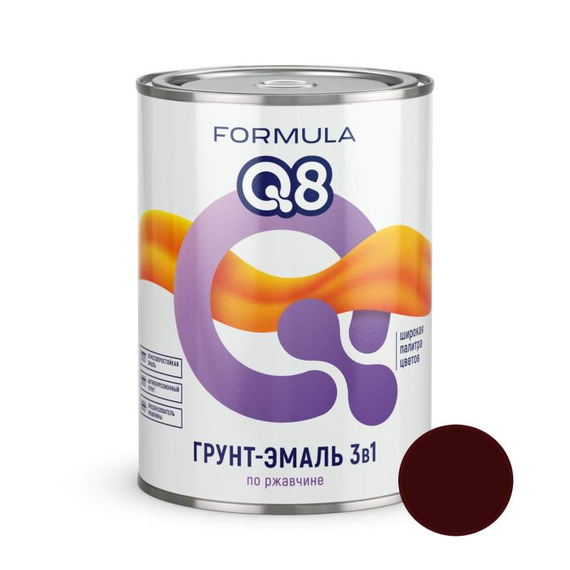 Заказать он-лайн Грунт-эмаль по ржавчине шоколадная 0,9кг F Q8 Престиж в интернет-магазине Строительный дом на Приморской 27 в Хабаровске с доставкой.