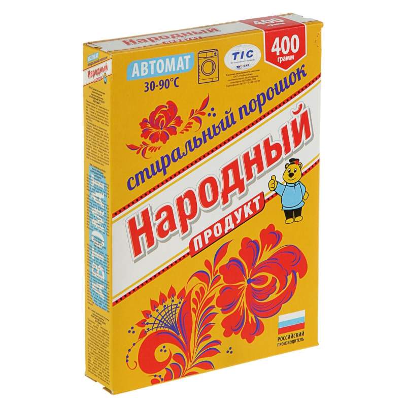 Заказать он-лайн Порошок НАРОДНЫЙ отбеливатель 400г в интернет-магазине Строительный дом на Приморской 27 в Хабаровске с доставкой.