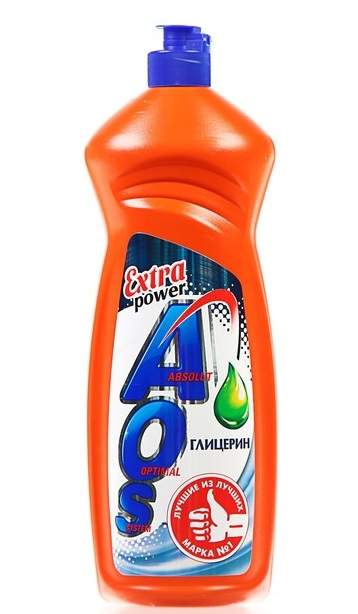 Заказать он-лайн Средство для мытья посуды AOS глицерин 900гр в интернет-магазине Строительный дом на Приморской 27 в Хабаровске с доставкой.