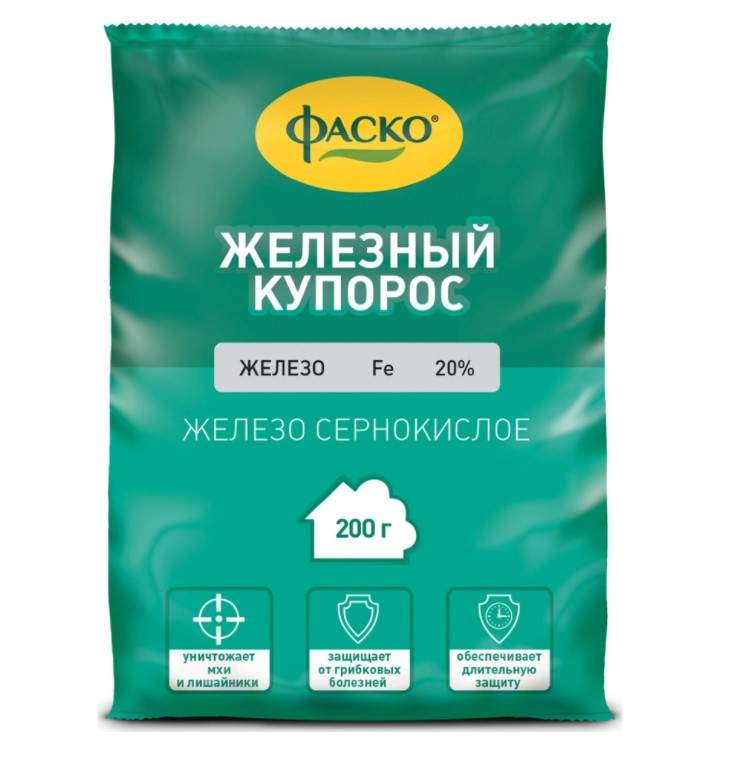 Заказать он-лайн Железный купорос 200гр, пакет в интернет-магазине Строительный дом на Приморской 27 в Хабаровске с доставкой.
