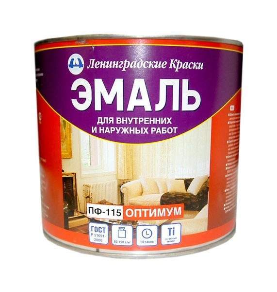 Заказать он-лайн Эмаль ПФ-115 красно-коричневая 1,9 кг Оптимум/ Текс в интернет-магазине Строительный дом на Приморской 27 в Хабаровске с доставкой.