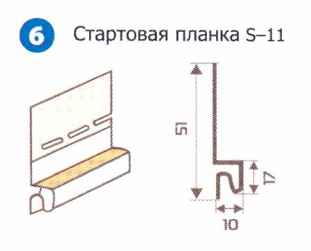 Заказать он-лайн Стартовая планка SAYGA S-11, Белая (3,81) в интернет-магазине Строительный дом на Приморской 27 в Хабаровске с доставкой.