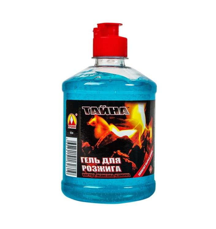 Заказать он-лайн Жидкость для розжига ГЕЛЬ "Тайна" ВЕРШИНА 0,5л в интернет-магазине Строительный дом на Приморской 27 в Хабаровске с доставкой.
