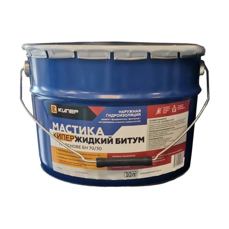 Заказать он-лайн Жидкий битум 10л на основе БН 70/30 ЖТ в интернет-магазине Строительный дом на Приморской 27 в Хабаровске с доставкой.