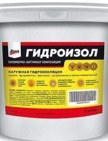 Заказать он-лайн Мастика полимерно-битумная Гидроизол ПБК 30л. в интернет-магазине Строительный дом на Приморской 27 в Хабаровске с доставкой.