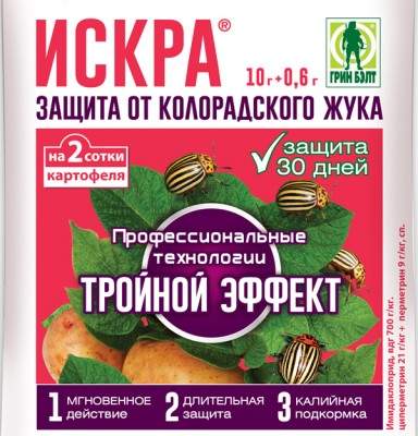 Заказать он-лайн ИСКРА Тройной эффект (от коларадского жука) 10гр в интернет-магазине Строительный дом на Приморской 27 в Хабаровске с доставкой.