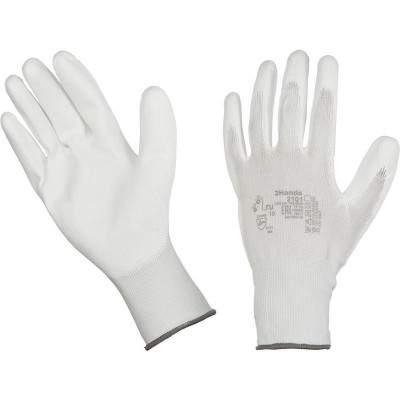 Заказать он-лайн Перчатки нейлоновые с полиуретановым покрытием белые ULTIMA, р.9/L в интернет-магазине Строительный дом на Приморской 27 в Хабаровске с доставкой.