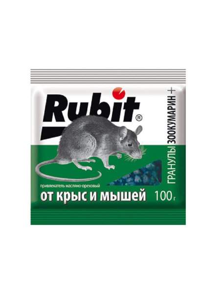 Заказать он-лайн РУБИТ Зоокумарин + гранулы 100гр в интернет-магазине Строительный дом на Приморской 27 в Хабаровске с доставкой.